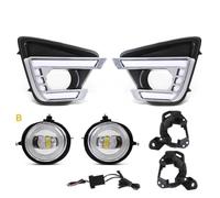 Luces Trabajo Luz Diurna LED DRL De 3 Colores Para Mazda CX5 CX-5 2012 2013 2014 2015 2016, Intermitentes, Parachoques Delantero, Antiniebla, 12 V(DRL LED Fog Set)