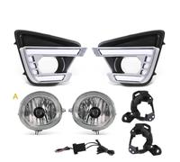 Luces Trabajo Luz Diurna LED DRL De 3 Colores Para Mazda CX5 CX-5 2012 2013 2014 2015 2016, Intermitentes, Parachoques Delantero, Antiniebla, 12 V(DRL Halogen Fog Set)