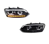 Luces Traseras Coche Compatible Con POLO 2011-2018 Luces Antiniebla Frenos DRL Luz Direccional Coche Listo Para Usar Conjuntos De Faros Delanteros