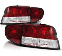 Luces traseras compatibles con Ford Escort Mk6/7 1993 1994 1995 1996 1997 1998 1999 2000 Hatchback Cabrio Sedan GV-1845 Luz trasera de luces traseras juego rojo blanco