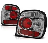 Luces traseras compatibles con Volkswagen Polo 6N2 Hatchback 1999 2000 2001 RS-1988 1 par conductor y lado del copiloto kit completo luces traseras montaje lámpara trasera cromo