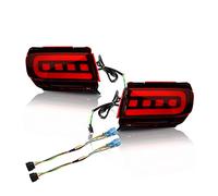 Luces Traseras Faros Traseros Para Toyota Para Land Cruiser Para Prado 150 LC150 FJ150 GRJ150 10-19, Luces Reflectoras Parachoques, Luces Traseras, De Freno Y Antiniebla Traseras, Luces Giro(Red Lens)
