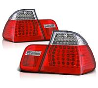 Luces traseras LED compatibles con BMW Serie 3 E46 2001 2002 2003 2004 2005 Sedan GV-689 Conjunto de luz trasera de montaje de de luces traseras rojo blanco