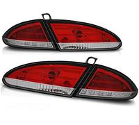 Luces traseras LED compatibles con Seat Leon 2005 2006 2007 2008 2009 GV-949 conjunto de luces traseras 1 par lado del conductor y pasajero juego completo rojo blanco