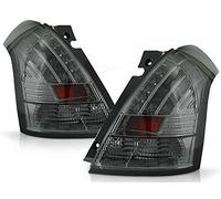Luces traseras LED compatibles con Suzuki Swift 2005 2006 2007 2008 2009 2010 GV-964 montaje de luz trasera lámpara 1 par lado conductor y pasajero conjunto completo humo