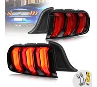 Luces traseras LED completas adecuadas para Ford Mustang 2015 - 2020 rojas en...