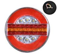 Luces traseras LED genéricas - Luces de parada redondas de 13,5 cm para remolques | Visibilidad optimizada y seguridad mejorada, perfecta para autocaravanas, caravanas, remolques, vehículos