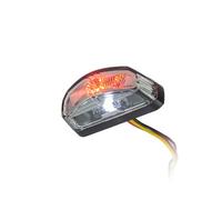 Luces Traseras LED Kapadia Hawkeye Tintado Con Luz Placa Matrícula Motocicleta