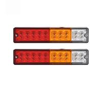 Luces Traseras Luces Traseras para Coche, Camión, RV, Furgoneta, Autobús, Luces Traseras para Remolque, Indicador Señal, Luces Parada Freno, Marcha Atrás, 2 Uds Pilotos Traseros(2pcs 12v)