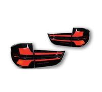 Luces Traseras Para BMW Para X5 F15 X5M F85 2014-2018 Conjuntos Luces Traseras LED Coche Lámpara Señal Giro Freno Agua Corriente DRL Antiniebla Piloto Trasero(RED)