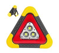 Luces triangulares: baliza de energía solar, señal de peligro para automóviles, equipo portátil de alerta de tráfico, unidad de iluminación de alta visibilidad | para aplicaciones de mantenimiento de