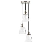 Luces Triple de Triple Vintage Industrial lámpara Retro Descarga de Techo 3 Luces Accesorios de luz Colgantes lámpara de lámpara para Loft Bar Sala de Estar Dormitorio de Comedor
