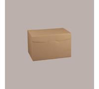 Lucgel Caja para paquetes de regalo de papel habana secreto, 390 x 270 x 235 mm, 3 unidades
