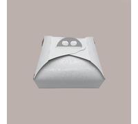 Lucgel Cajas para tartas de papel blanco (blanco, 33 x 33 x 7 cm)