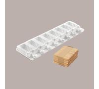 Lucgel Juego de 2 moldes Gel04 MiniTango con 100 varillas de madera para palo de helado Dm32H67 mm