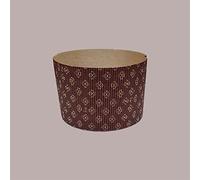 Lucgel Molde de Horno de Papel para Panettone Onda Rígida Desechable 1 Kg Dm170H110mm - 5 piezas -