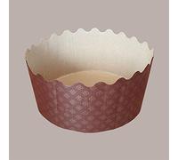 Lucgel Moldo Desechable para Hornear Panettone Maxi 3 Kg Dm300H150mm - 2 piezas -