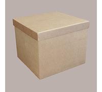 Lucgel Srl - 5 cajas de baúl + tapa de papel con forma de onda Habana, 200 x 200 x 230 mm