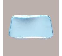 Lucgel Srl Contenedor Aluminio 100 uds 2 Compartimentos R80L + Tapa para llevar 227x177H35 También apto para Horno Tradicional