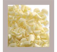 Lucgel Virutas Rizos Chocolate Blanco Flores Blanco Pastelería y Helado - 1 Kg -