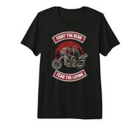 Lucha A LOS Muertos Miedo LOS Zombies Vivos ASEMIDO Zombies Zombie ASEMI Camiseta Premium