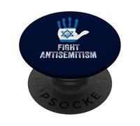 Lucha contra el antisemitismo Detener el Odio Orgullo judío Hombres Mujeres Niños PopSockets PopGrip Adhesivo