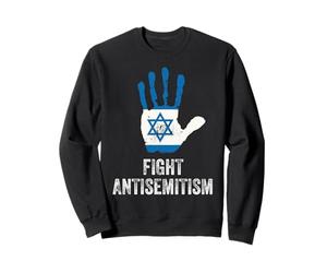 Lucha contra el antisemitismo Detener el Odio Orgullo judío Hombres Mujeres Niños Sudadera