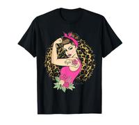 Lucha contra el cáncer de mama GirlPower Pink Ribbon Awareness Octubre Camiseta