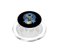 Lucha contra el cáncer de próstata - Apoya al Esposo Vikingo Cuervo nórdico PopSockets PopGrip para MagSafe