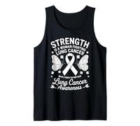 Lucha contra el cáncer de pulmón Apoyo Cinta Blanca Conciencia del cáncer de pulmón Camiseta sin Mangas