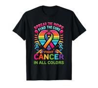 Lucha contra el cáncer en todos y cada color Las cintas encuentran cura Camiseta