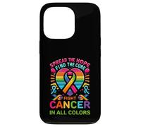 Lucha contra el cáncer en todos y cada color Las cintas encuentran cura Carcasa para iPhone 13 Pro