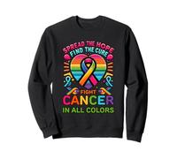 Lucha contra el cáncer en todos y cada color Las cintas encuentran cura Sudadera