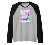Lucha contra el estigma Concientización sobre la prevención del Suicidio Camiseta Manga Raglan