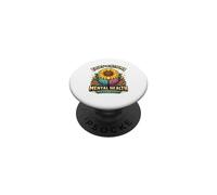 Lucha contra el estigma Concientización sobre la Salud Mental Girasol PopSockets PopGrip Adhesivo