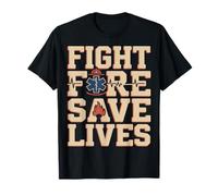 Lucha contra el Fuego Salvar Vidas Bombero EMS Hero Pride Camiseta
