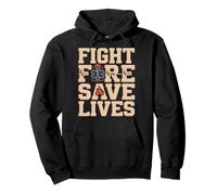 Lucha contra el Fuego Salvar Vidas Bombero EMS Hero Pride Sudadera con Capucha
