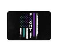 Lucha contra El Suicidio Prevención Concientización Estadounidense Alfombra De Baño Duradero Felpudo De Bienvenida Suave Tapete para Puerta para Entrada Casa Cocina Pasillo 40X60 Cm