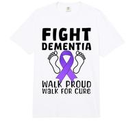 Lucha contra la Demencia Caminata Orgullosa para la Conciencia de la Cura Comfort Colors Adult Heavyweight T-Shirt