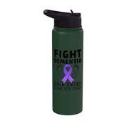 Lucha contra la demencia Caminata orgullosa para la conciencia de la cura Stainless Steel Insulated Water Bottle