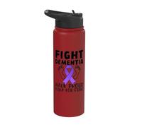 Lucha contra la demencia Caminata orgullosa para la conciencia de la cura Stainless Steel Insulated Water Bottle