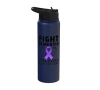 Lucha contra la demencia Caminata orgullosa para la conciencia de la cura Stainless Steel Insulated Water Bottle
