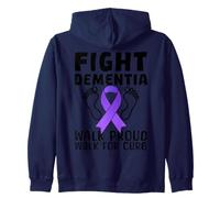 Lucha contra la Demencia Caminata Orgullosa para la Conciencia de la Cura Sudadera con Capucha