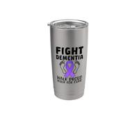 Lucha contra la demencia Caminata orgullosa para la conciencia de la cura Vaso térmico de acero inoxidable de doble pared