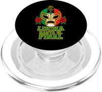 Lucha hasta El Final Máscara Lucha Libre Mexicana Luchador Fan PopSockets PopGrip para MagSafe