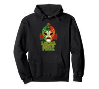 Lucha hasta El Final Máscara Lucha Libre Mexicana Luchador Fan Sudadera con Capucha