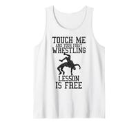 Lucha libre divertida primera lección es luchador vintage gratis Camiseta sin Mangas