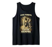 Lucha Libre Luchador Viva Fuerte Lucha Siempre Camiseta sin Mangas