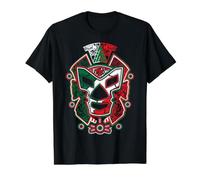 Lucha Libre Mexicana Wrestling Masks Luchadores Máscaras Camiseta gráfica económica, Hombre, Negro, XL