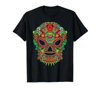Lucha Libre Mexicana Wrestling Masks Luchadores Máscaras Camiseta gráfica económica, Hombre, Negro, XL